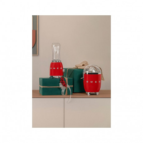 "SMEG PBF01RDEU Mixer aus Edelstahl, rot"
