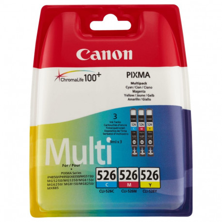 "Canon Tinte CLI-526 4541B009 3er Multipack (CMY)"