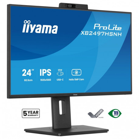 "60,5cm/23.8"" (1920x1080) iiyama ProLite XB2497HSNH-B1 16:9 FHD IPS 1ms 100Hz HDMI DisplayPort USB-