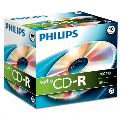 "1x10 Philips CD-R 80Min Audio JC"