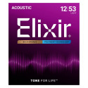Acoustic Guitar String Set - Elixir 11050 Light 0.012–0.053 80/20 Bronze Strings