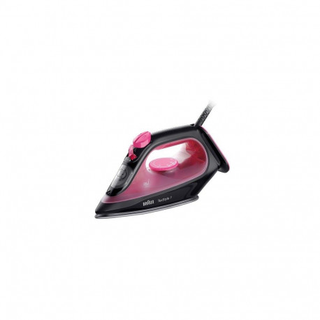 Iron - Braun TexStyle 1 2000W Steam Boost Variable Steam 0.22L Black/Purple