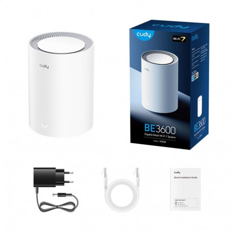 Wireless Router - Cudy M3600 Dual-band Wi-Fi 7 2882 Mbit/s 3 LAN Ports White