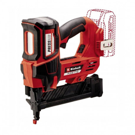 Tool - Einhell Fixetto 18/50 S Staple Gun 100 Staples Capacity 60 Shots Per Minute Black/Red