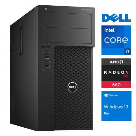 DELL 3620 Tower i7-7700 32GB 512SSD M.2 NVME RX560 4GB WIN10Pro