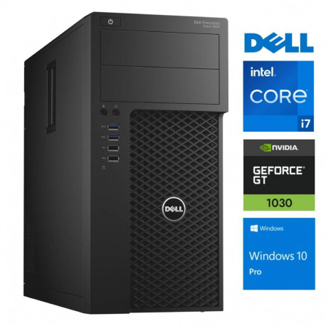 DELL 3620 Tower i7-7700 64GB 256SSD M.2 NVME GT1030 2GB WIN10Pro
