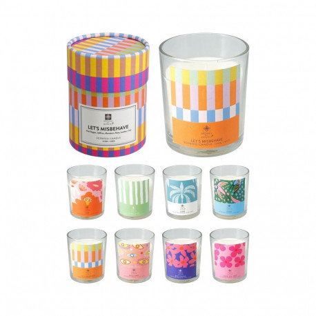 SCENTED CANDLE IN A GLASS JAR 8 DIFF SC