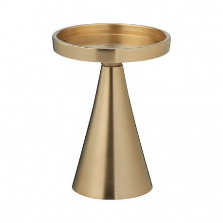 CANDLEHOLDER METAL GOLD COLOR 13CM