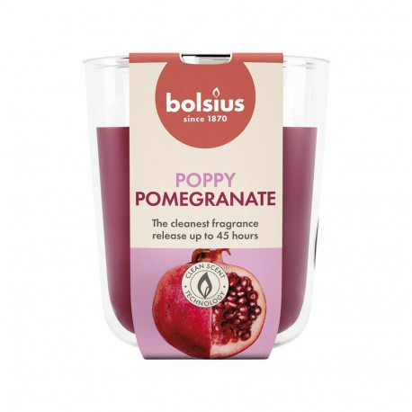 CANDLE SCENTED POMEGRANATE H9.7CMD8.5CM