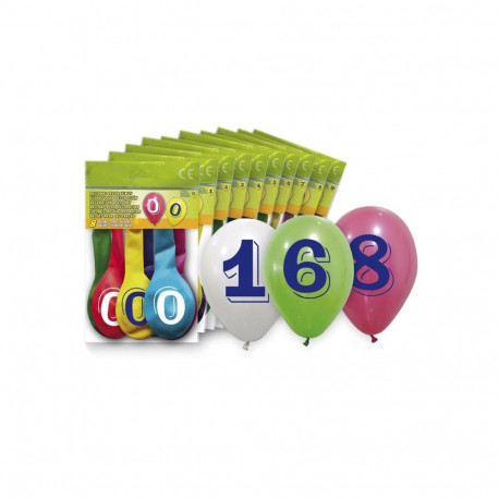 Balloons õhupallid 5260-5 ovaalsed numbriga 8