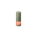 PILLAR CANDLE RUSTIC OLIVE H19CM/D6.8CM