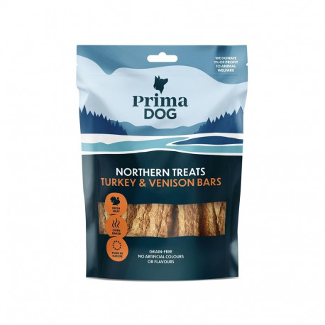 PRIMADOG TREATS TURKEY&VENISON BARS 80G