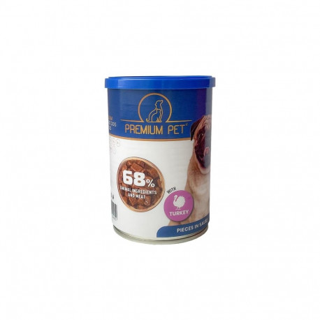 CANNED FOOD DOG PREMPET TURK IN SAUC 415