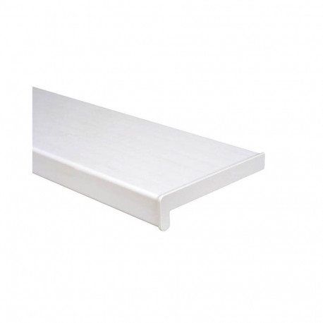 Aknalaud PVC 300X1300 otsakorgiga, valge