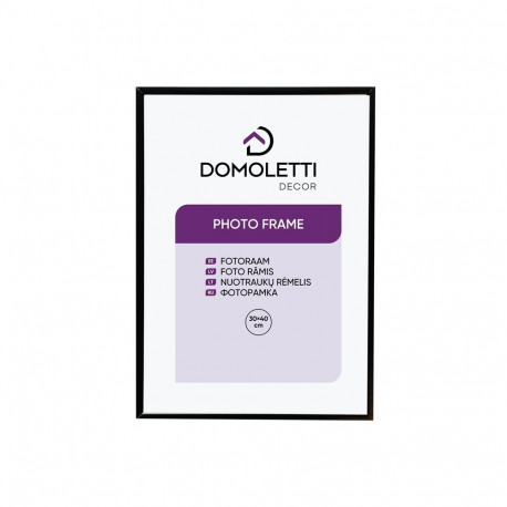 DOMOLETTI fotoraam 30X40 alumiiniumist, must