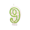 NUMERAL CANDLE 9 HEIGHT 7.3 CM