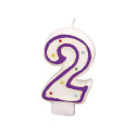 NUMERAL CANDLE 2 HEIGHT 7.3 CM