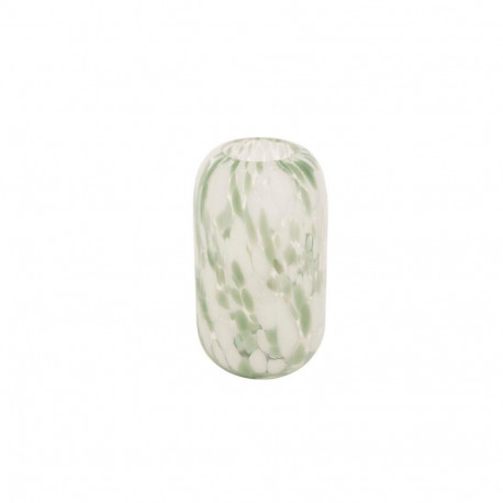 VASE ARVO WHITE / GREEN H26CM