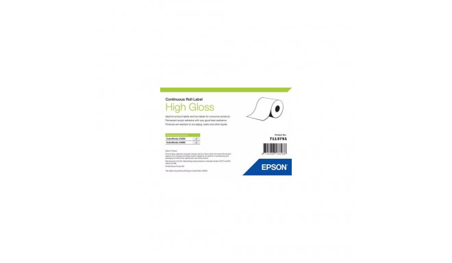 Epson High Gloss Label, Continuous Roll, 76mm x 33m