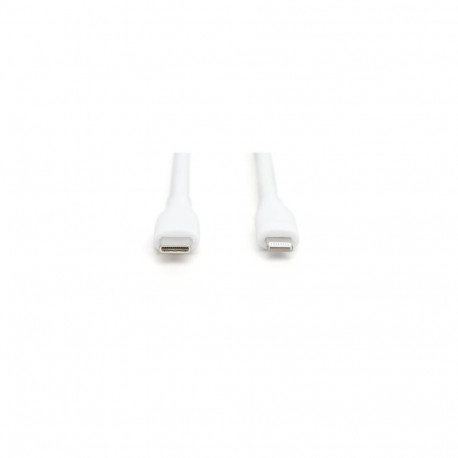 Digitus Lightning silicone connection cable, USB-C - Lightning, 0.5m, white
