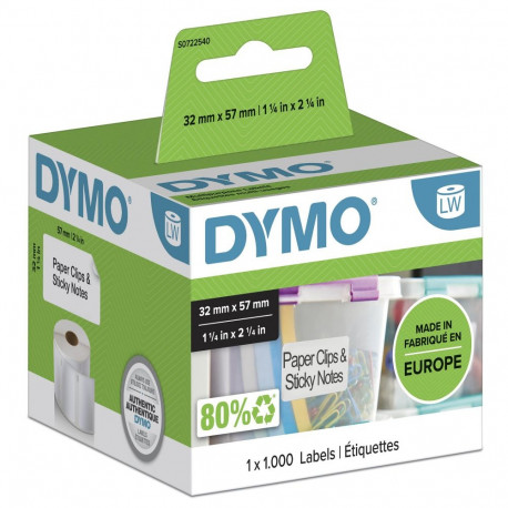 Dymo etiketid S0722540 väikesed 57 x 32mm