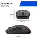 "HP 405 Quiet Wireless-Maus EMEA-INT, schwarz"