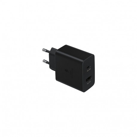 Samsung toiteadapter Duo 35W Micro + USB Type-C, must