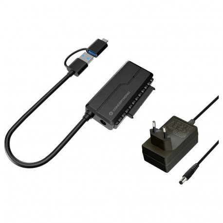 CONCEPTRONIC adapter USB-A/-C3.0->SATA 22Pin St/Bu, must