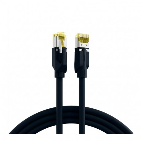 "EFB RJ45 Patchkabel Cat.6A S/FTP LSZH Draka UC900 TM31 schwarz 0,25m"