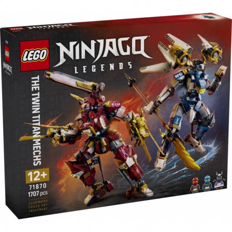 Klocki ninjago 71870 bliźniacze tytanowe mechy