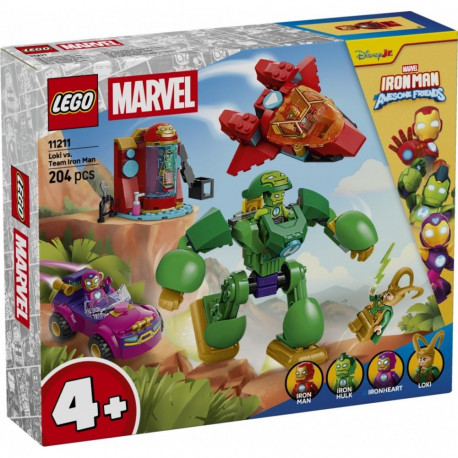 Klocki super heroes 11211 loki kontra drużyna iron mana