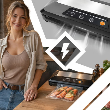 Automatyczna zgrzewarka próżniowa do żywności pakowarka 110w + duży zestaw - or1108
