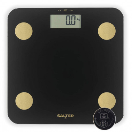 Salter SA00714BGCFEU12 Black & Gold Analyser Scale, Black/Gold