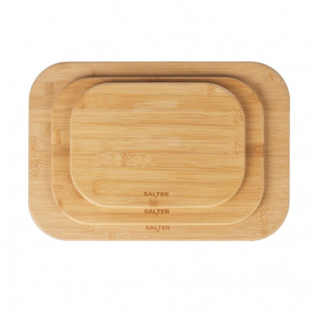 Salter BW14107 Simple Prep Bamboo Chopping Board Set
