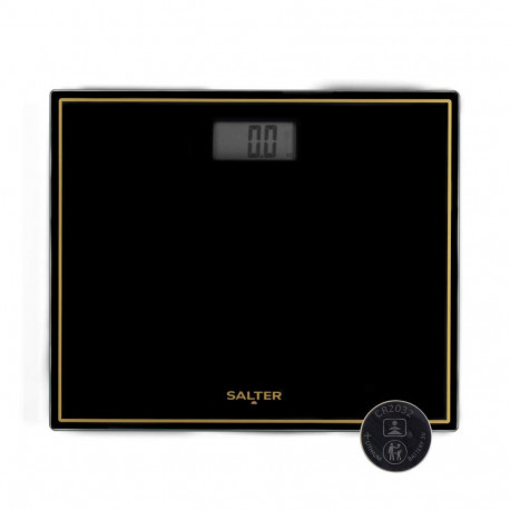 Salter 9207 BGHCFEU12  Compact Electronic Bathroom Scale, Black