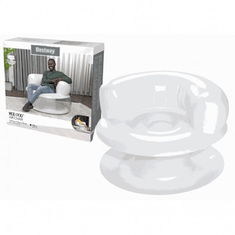 Bestway Inflatable Chair White 112 x 112 x 70 cm Bestway 75138_