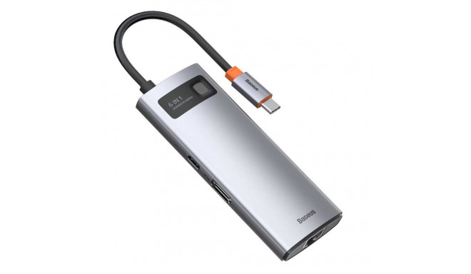 Baseus 6in1 HUB USB Type C - USB Type C PD 100 W HDMI 4K 30 Hz 3x USB 3.2 Gen