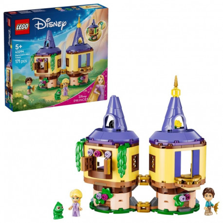 Toy Building Set - LEGO Disney 43294 Rapunzel's Mini Tower, 171 Pieces, 2 Minifigures, Multicolor