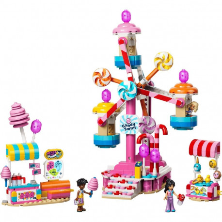 Toy Set - LEGO Friends 42700 Candy And Cupcake Ferris Wheel 602 Pieces, 3 Minifigures, Multicolor