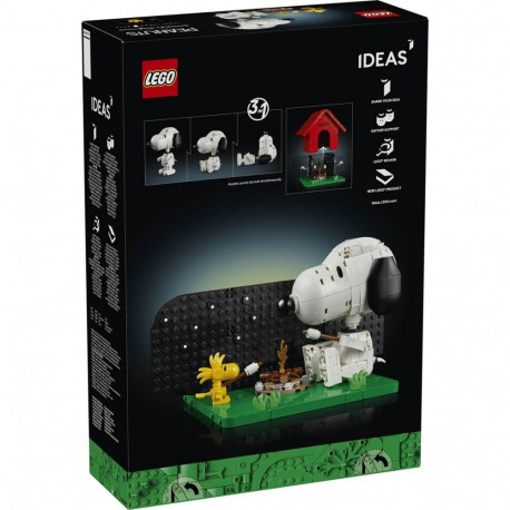 Constructor - LEGO IDEAS 21368 Peanuts: Snoopy's Doghouse 964 Pieces, 250 mm, Red/White