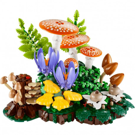 Constructor - LEGO Botanicals 11505 Woodland Mushrooms, 806 Pieces, 190 mm Height, Green