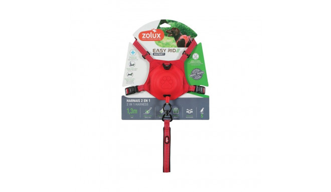 SUSPENDERS WITH LEASH S RED