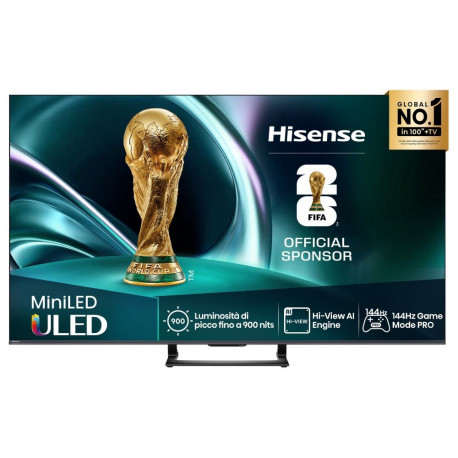 "164,0cm/65"" (3840x2160) Hisense 65U7NQ 16:9 Mini LED 144Hz HDMI USB WLAN Bluetooth HDR10+ Adaptive