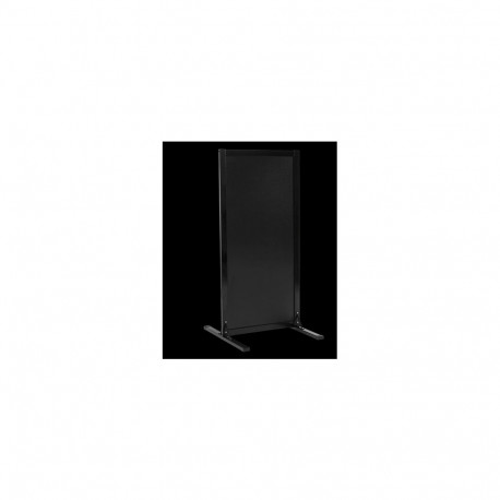 Kriiditahvel Puitraamiga 2-poolne WOODY 115 x 56 x 60 cm, must, Securit ilmastikukindel