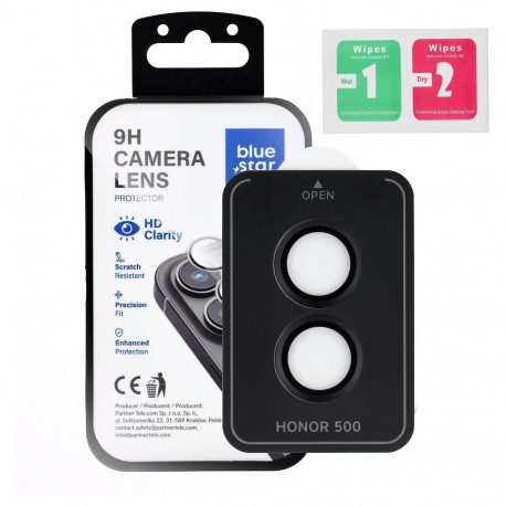 Camera Lens Protector BLUE STAR Easy Install for HONOR 500 black