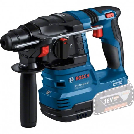 Akutrellvasar GBH 18V-22 Professional solo 18Volt, sinine/must, ilma aku ja laadijata