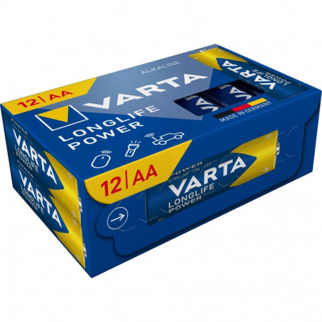 Longlife Power patareid LR06, AA (Mignon), 12 tk karbis