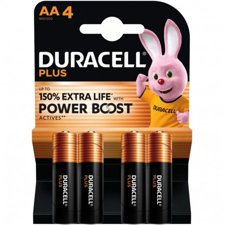 Plus alkali-patareid Mignon AA LR06 1,5V pikema tööajaga 4tk