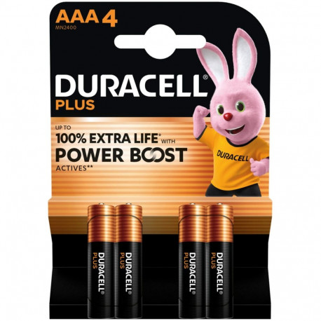 Plus alkaliinpatareid AAA LR03 1,5V pika elueaga 4tk