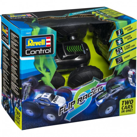 Stunt Car FlipRacer, must/valge